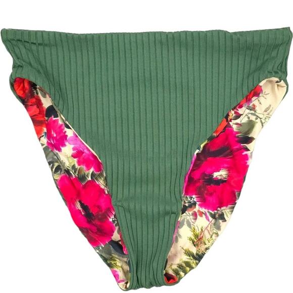 PQ Swim Reversible Bikini Set Swim Top And Bottom Floral - Picture 4 of 16